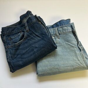2x pair Old Navy Blue Jeans men's size 34x30